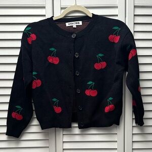Vigoss KIDS cherry cardigan. Excellent condition.